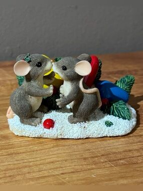 🎄 Charming Tails “Kiss-Mas Lights” Item #87/205 ~ Fitz and Floyd